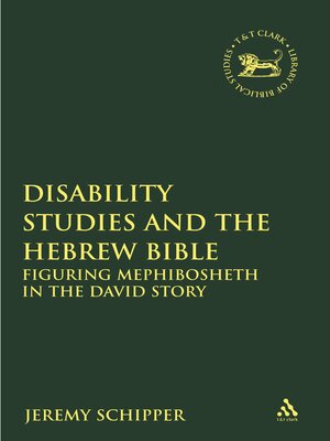 cover image of Disability Studies and the Hebrew Bible